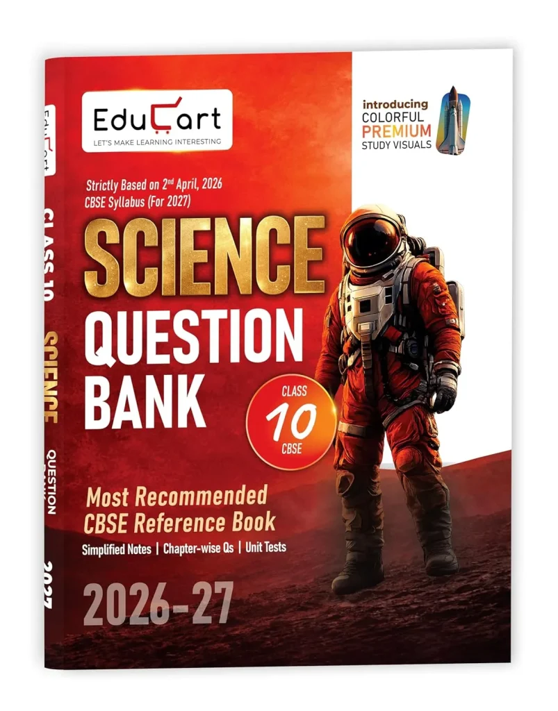 Educart CBSE Class 10 Science Question Bank 2026-27 by Prashant Kirad and Educart