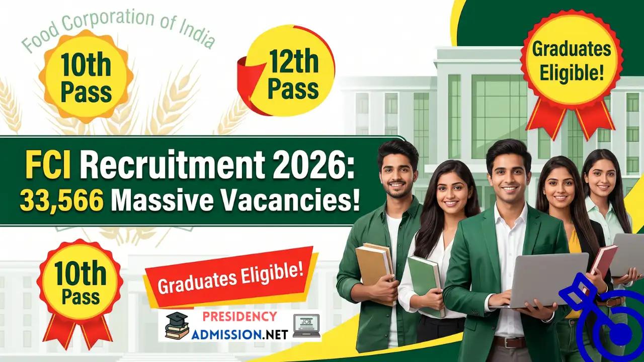 FCI Recruitment 2026: Notification, Eligibility, Exam Pattern, and Details for 33,566 Vacancies