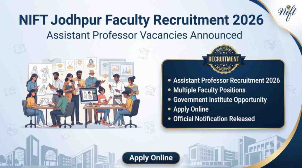 Job Vacancy, NIFT Jodhpur
